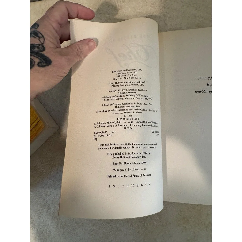 The Making of a Chef Michael Ruhlman Mastering Heat CIA Culinary Book 1999